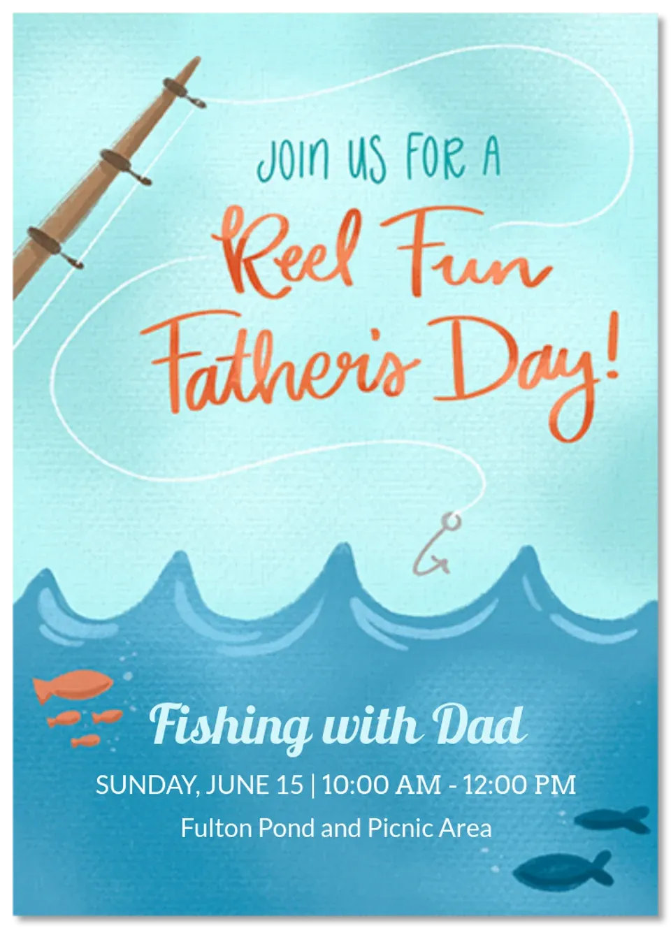Father's Day Fishing card