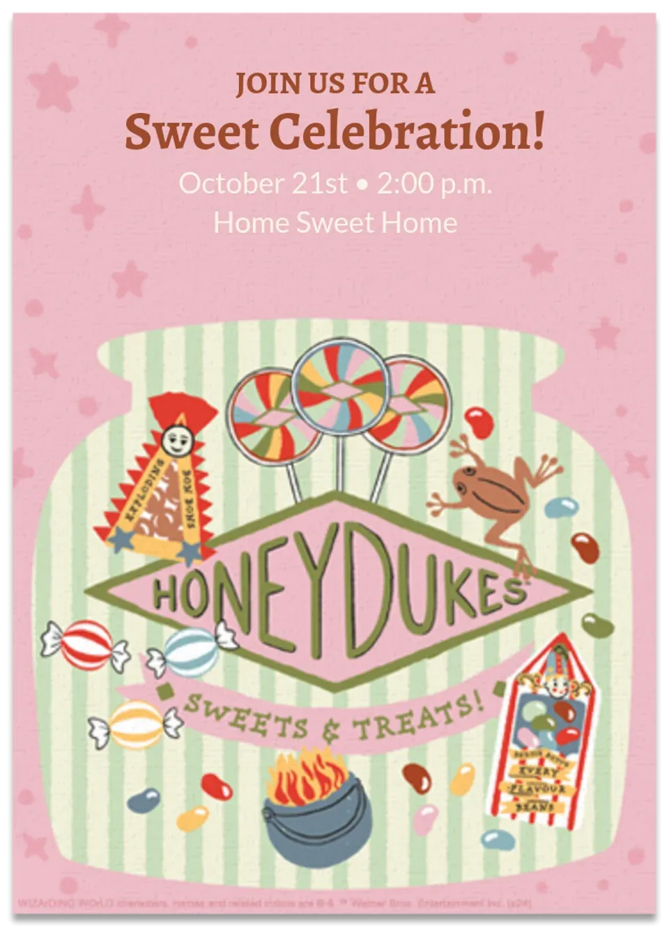 Harry Potter | Sweets & Treats card