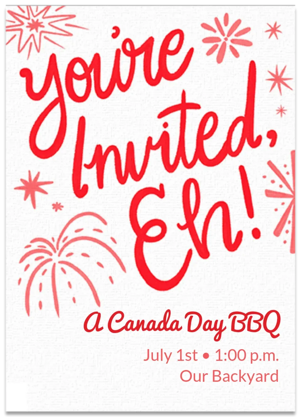 Canada Day Eh card