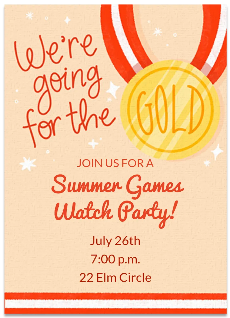 Going for the Gold card