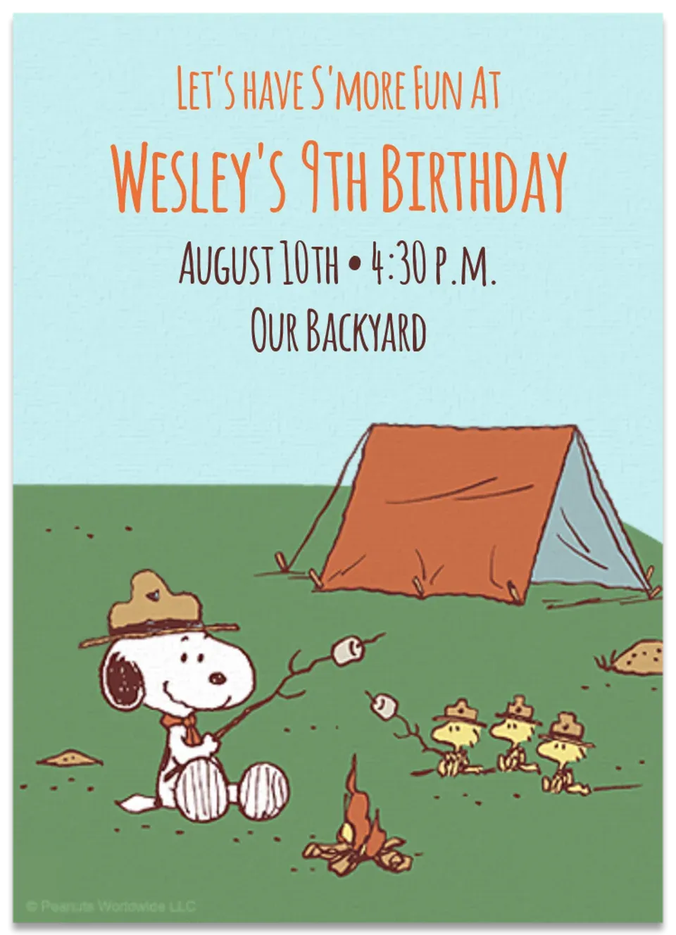 Peanuts | Beagle Scouts card