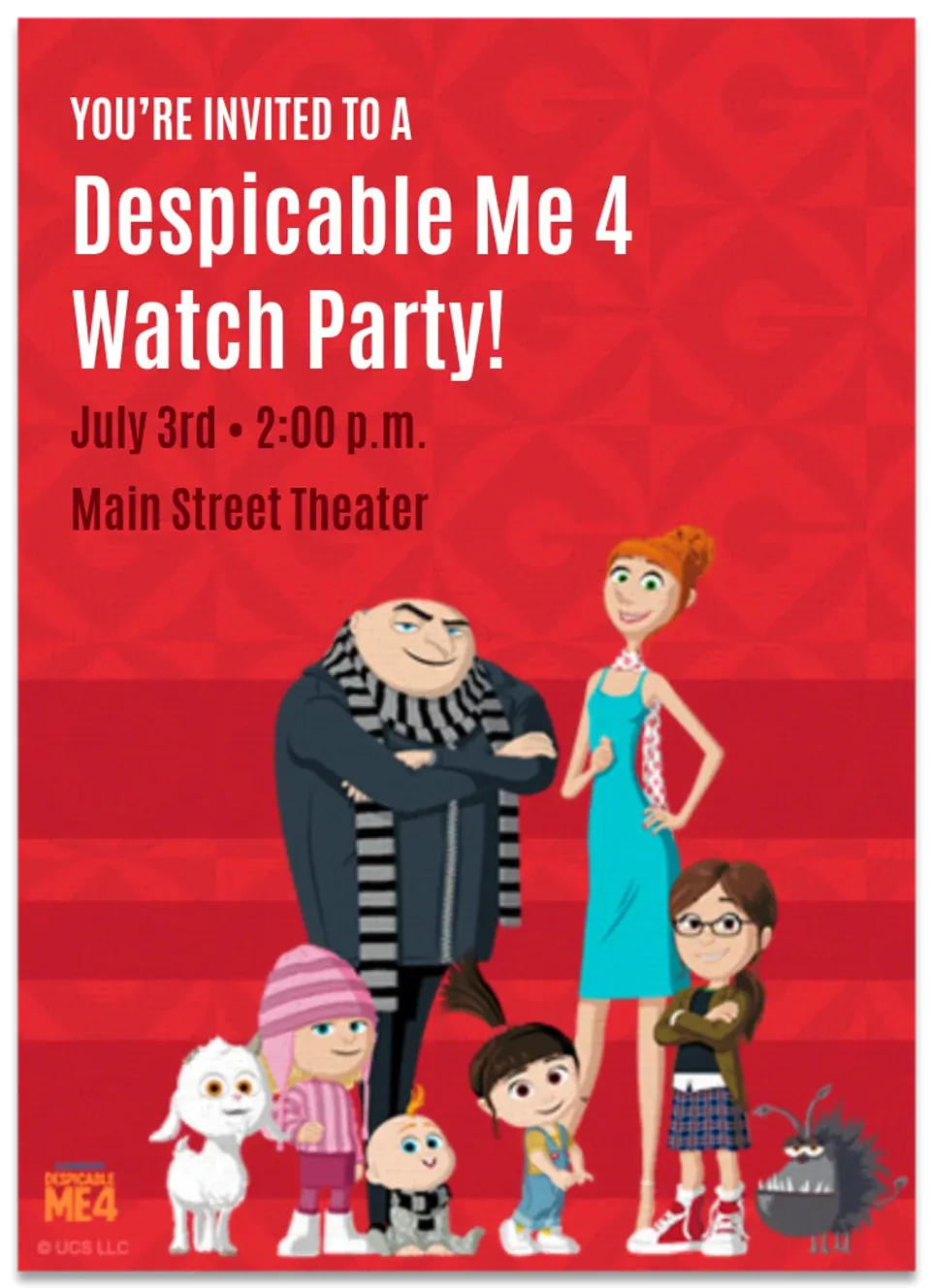 Despicable Me 4 card