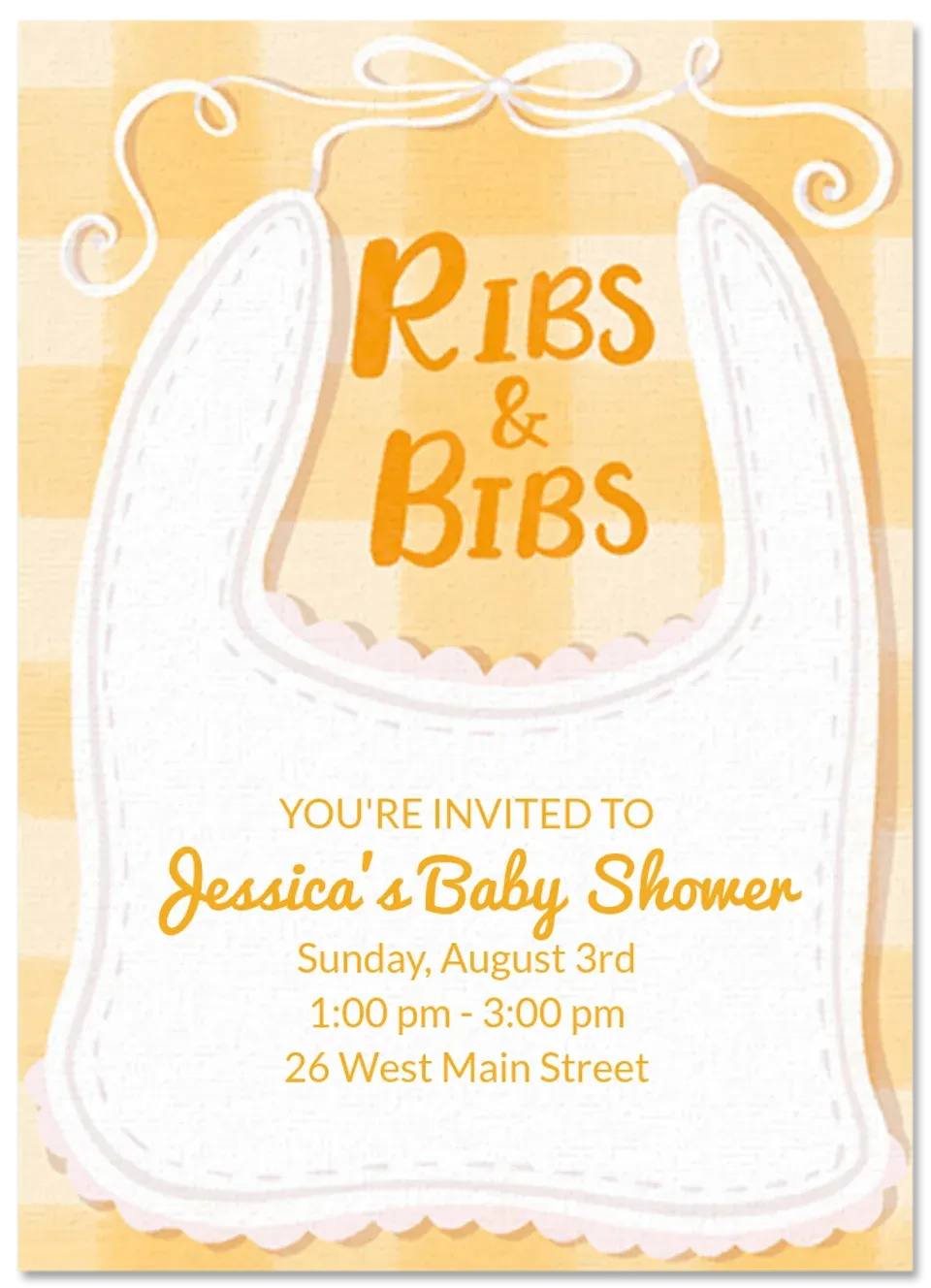 Ribs & Bibs card