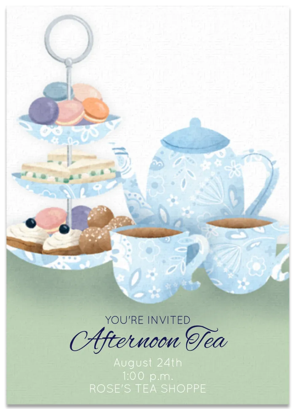 Tea Party Bites card