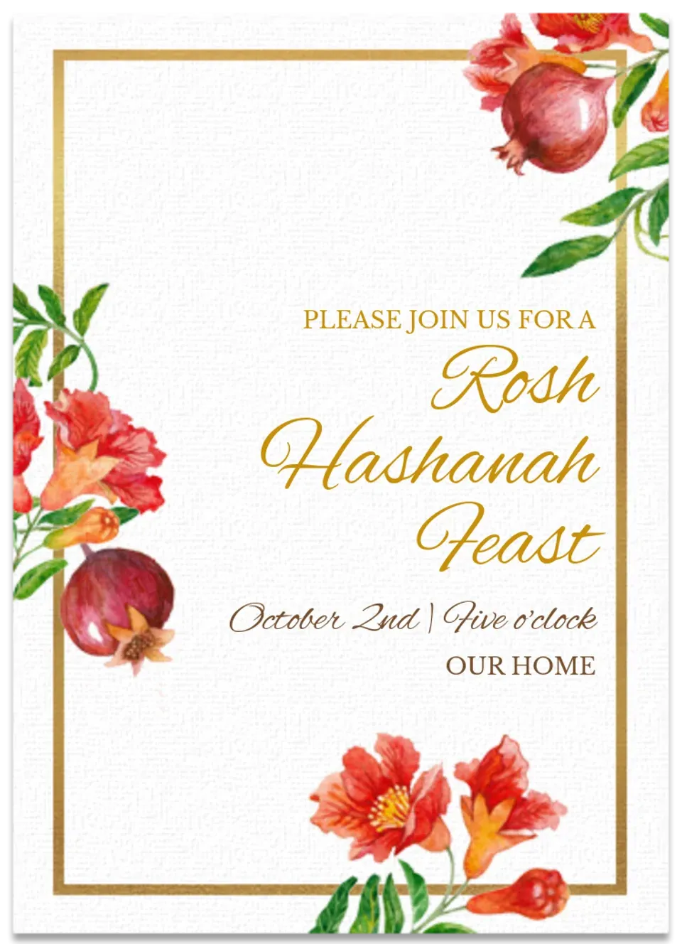 Formal Pomegranate card