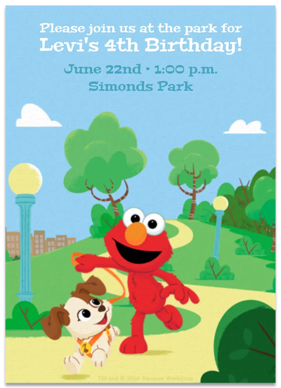 Elmo & Tango card