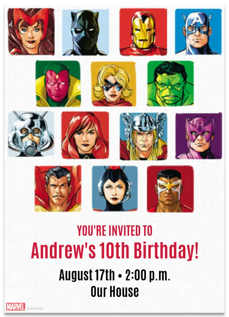 Avengers | Retro card