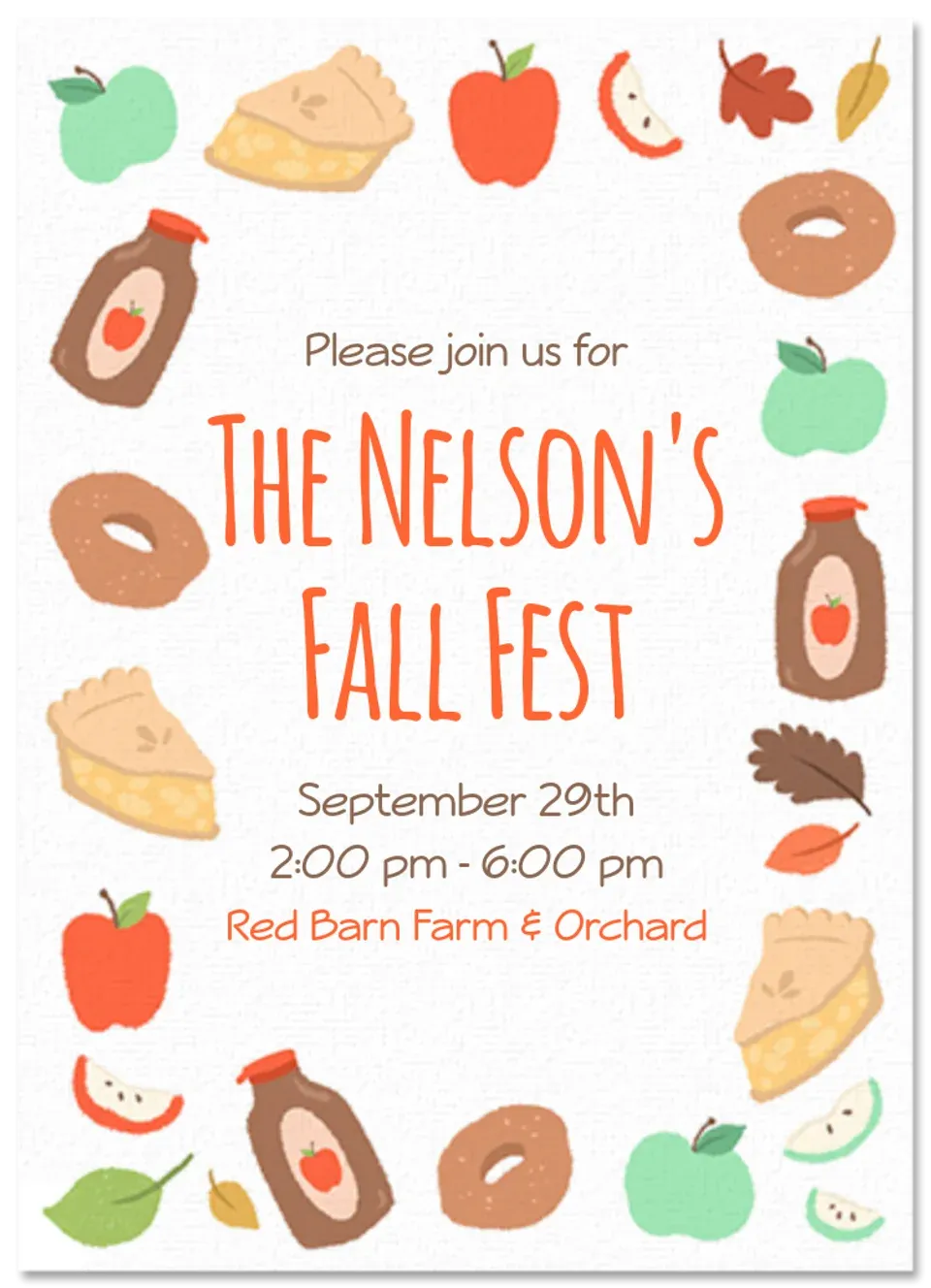 Apple Orchard Border card