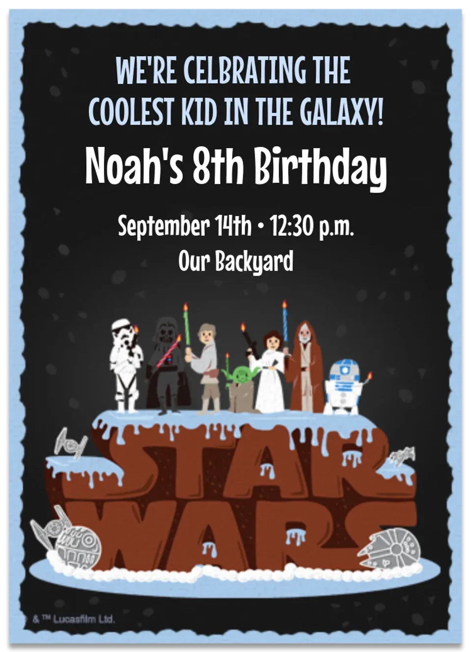 Star Wars | Birthday Cake card