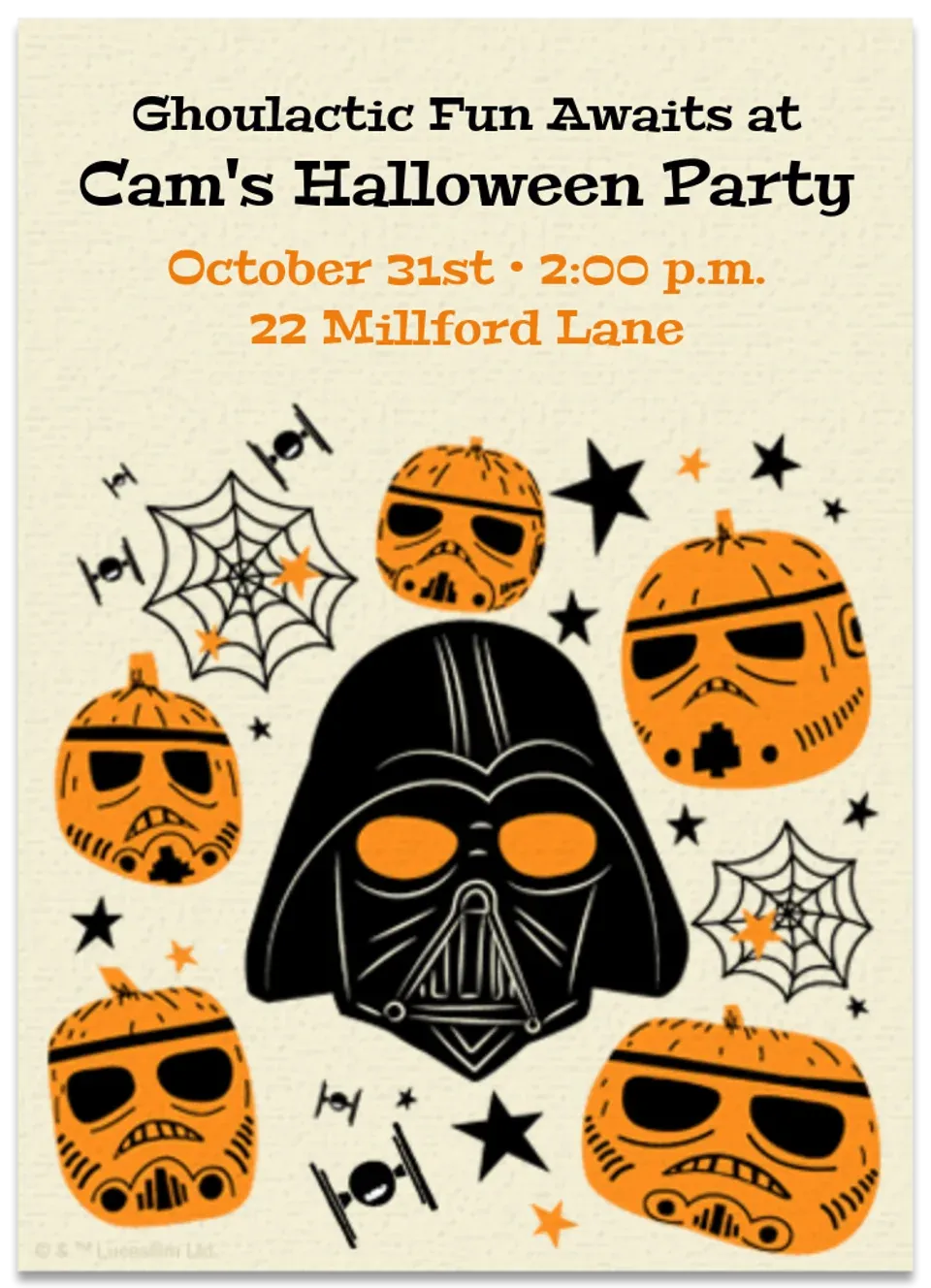 Star Wars | Halloween card