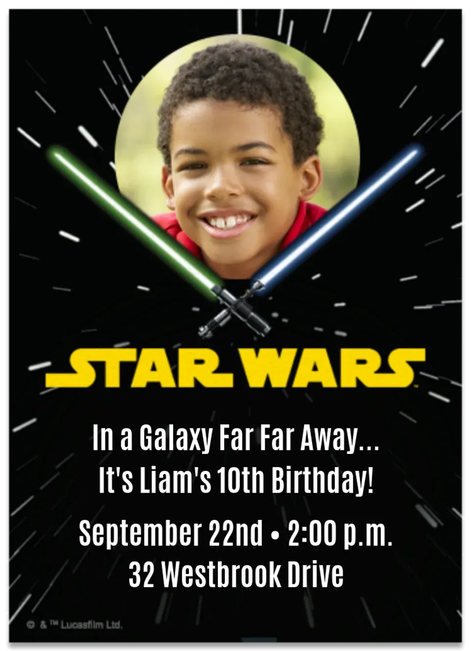 Star Wars | Lightsaber Photo card