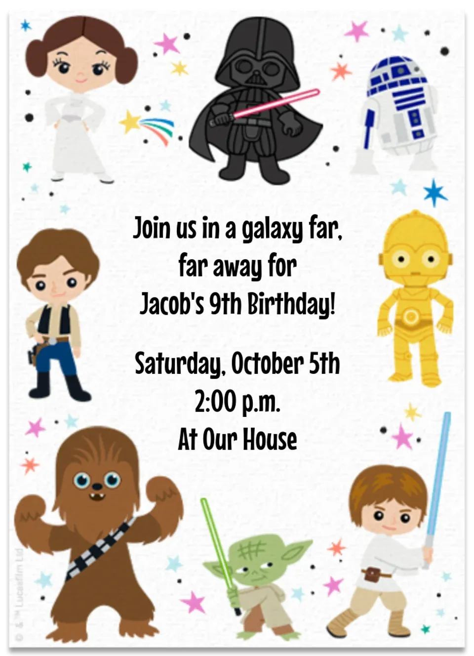 Star Wars | Character Border card