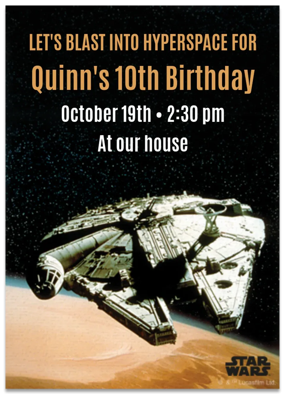 Star Wars | A New Hope card