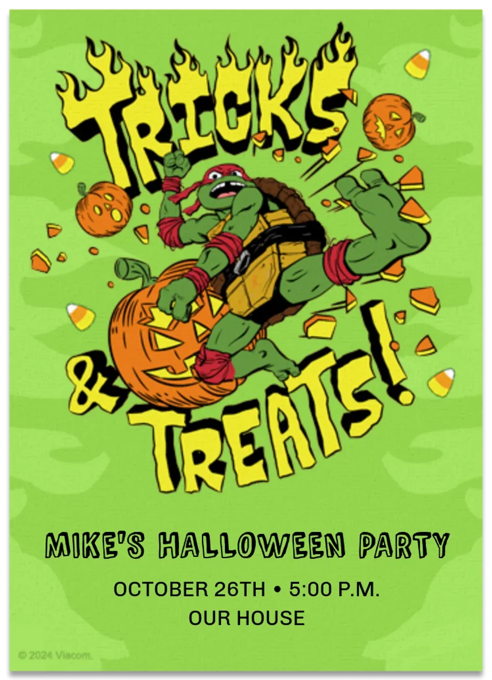 TMNT Halloween card