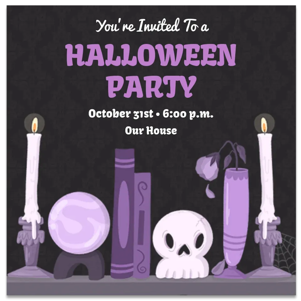 Haunted House Interior card