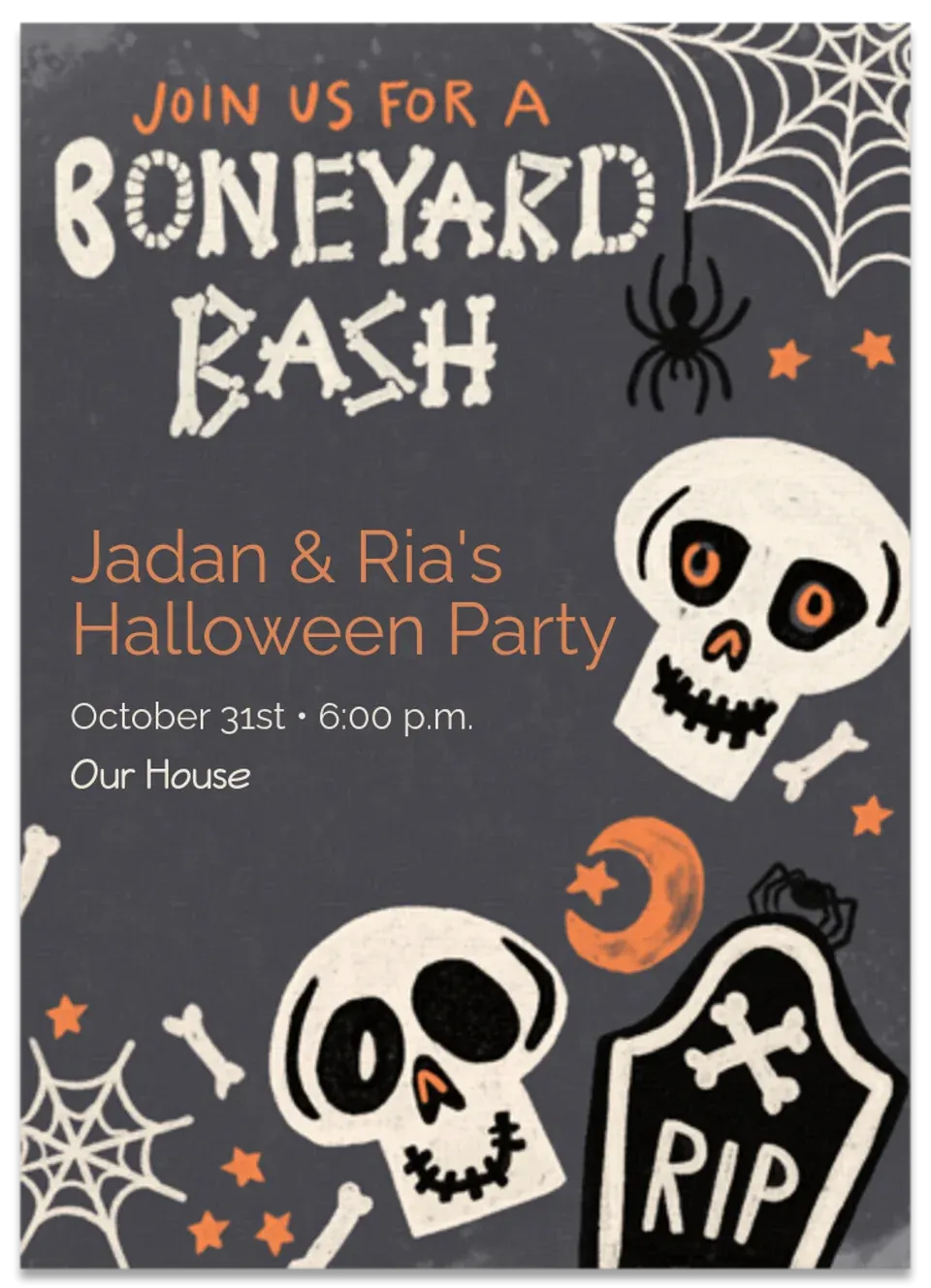 Boneyard Bash card