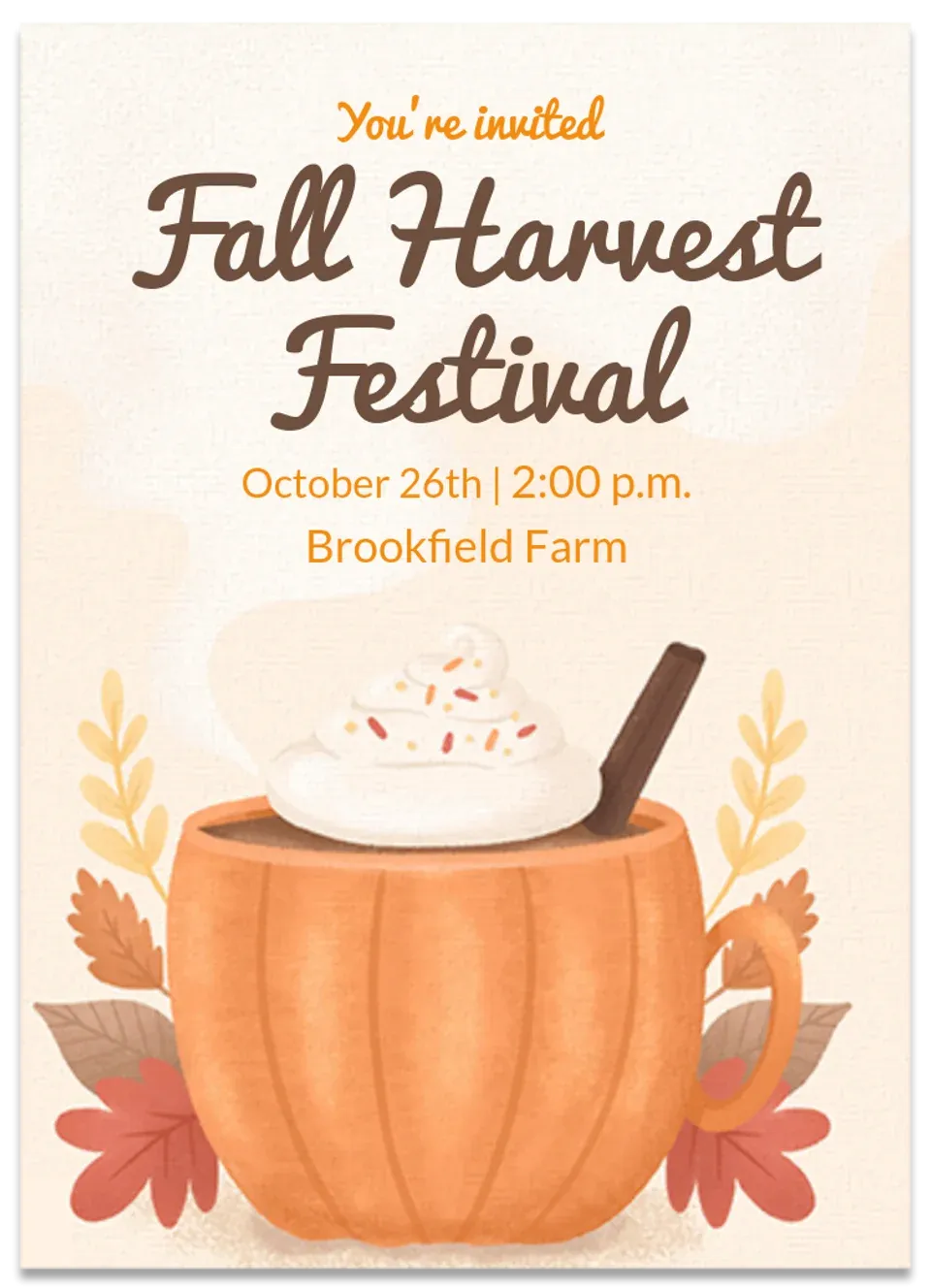 Pumpkin Spice Mug card