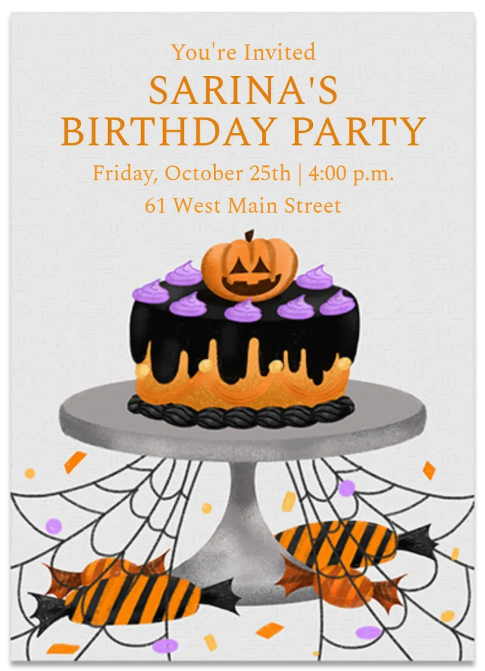 Spooky Birthday card