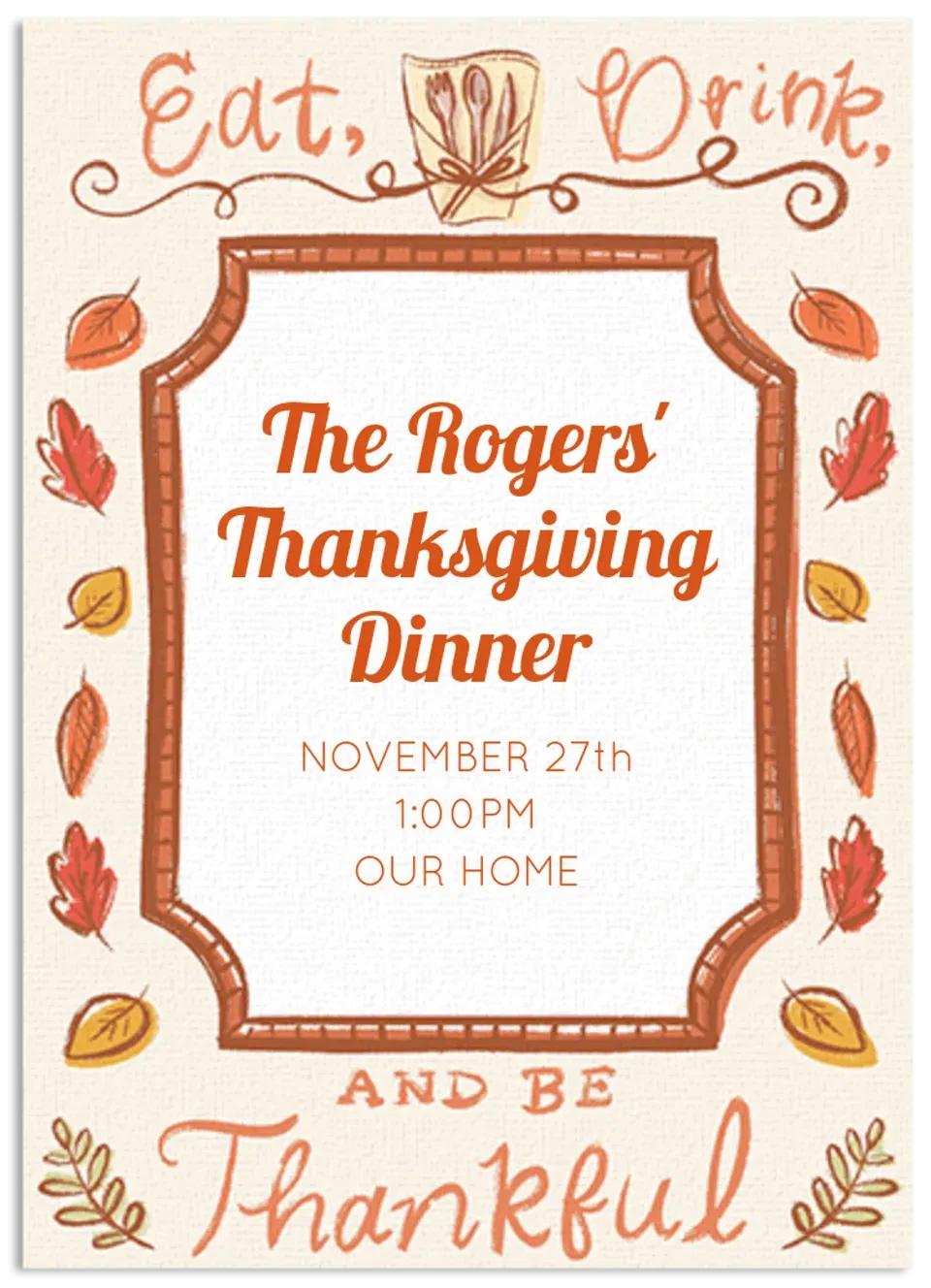 Loose Ink Thanksgiving card