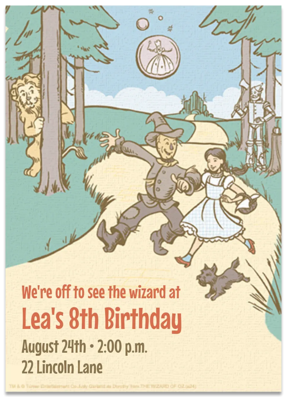 Wizard of Oz card