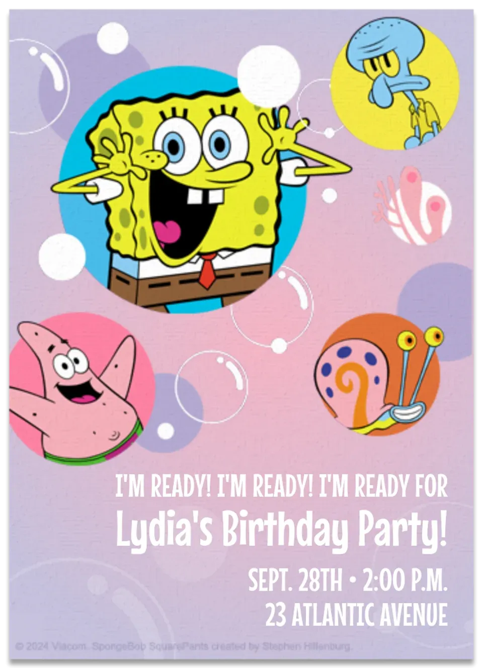 SpongeBob | Rainbow card