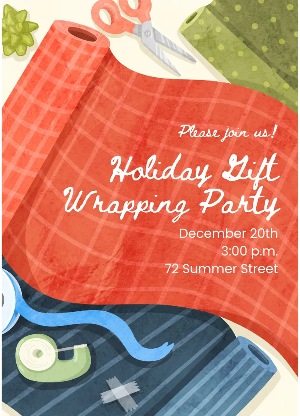 Wrapping Paper Rolls card