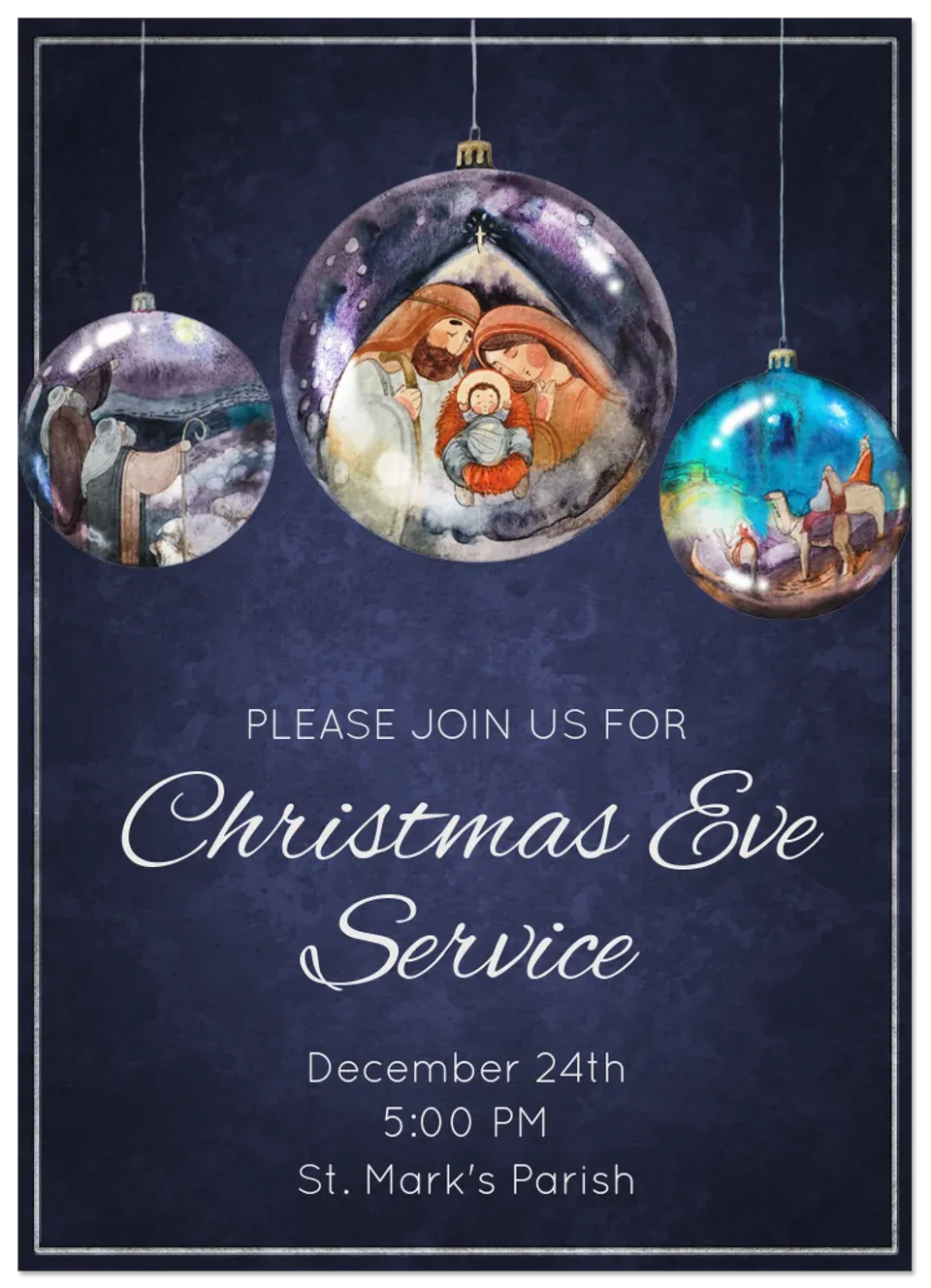 Nativity Ornaments card