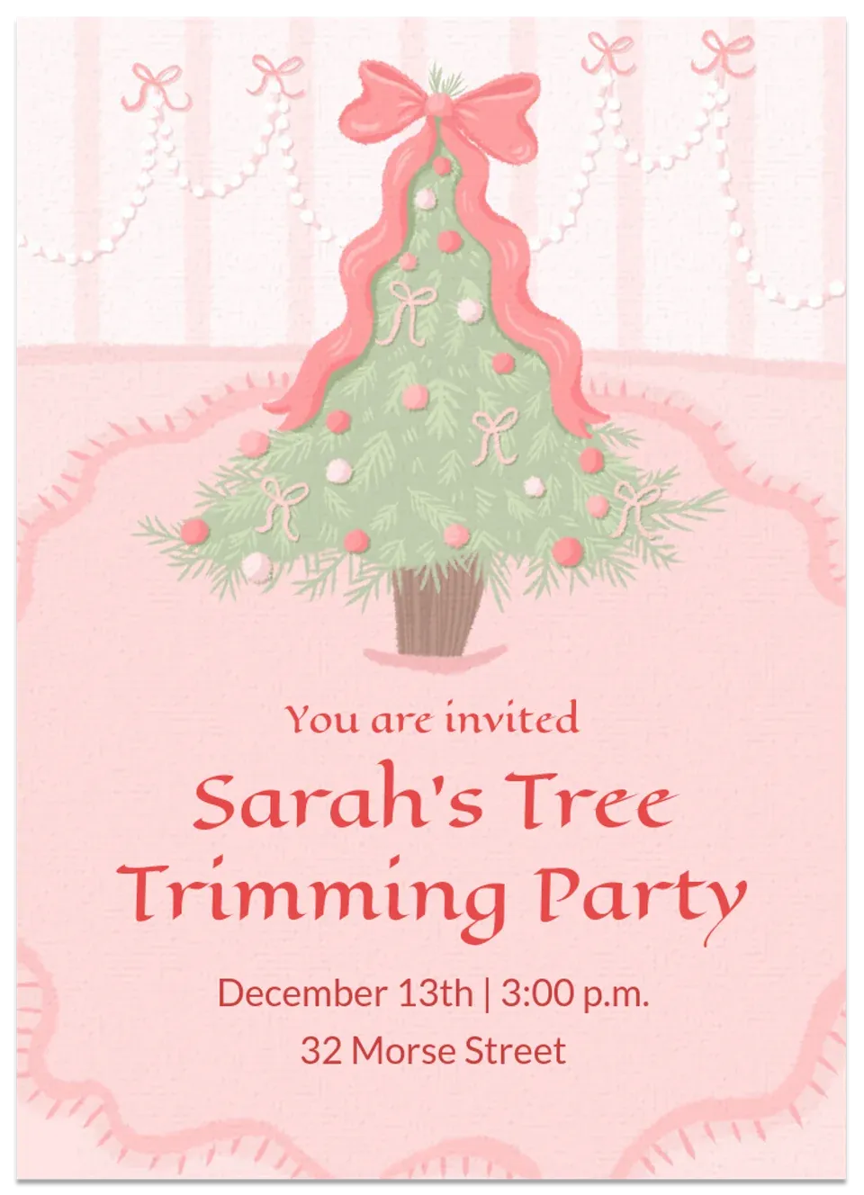 Ribbon Tree card