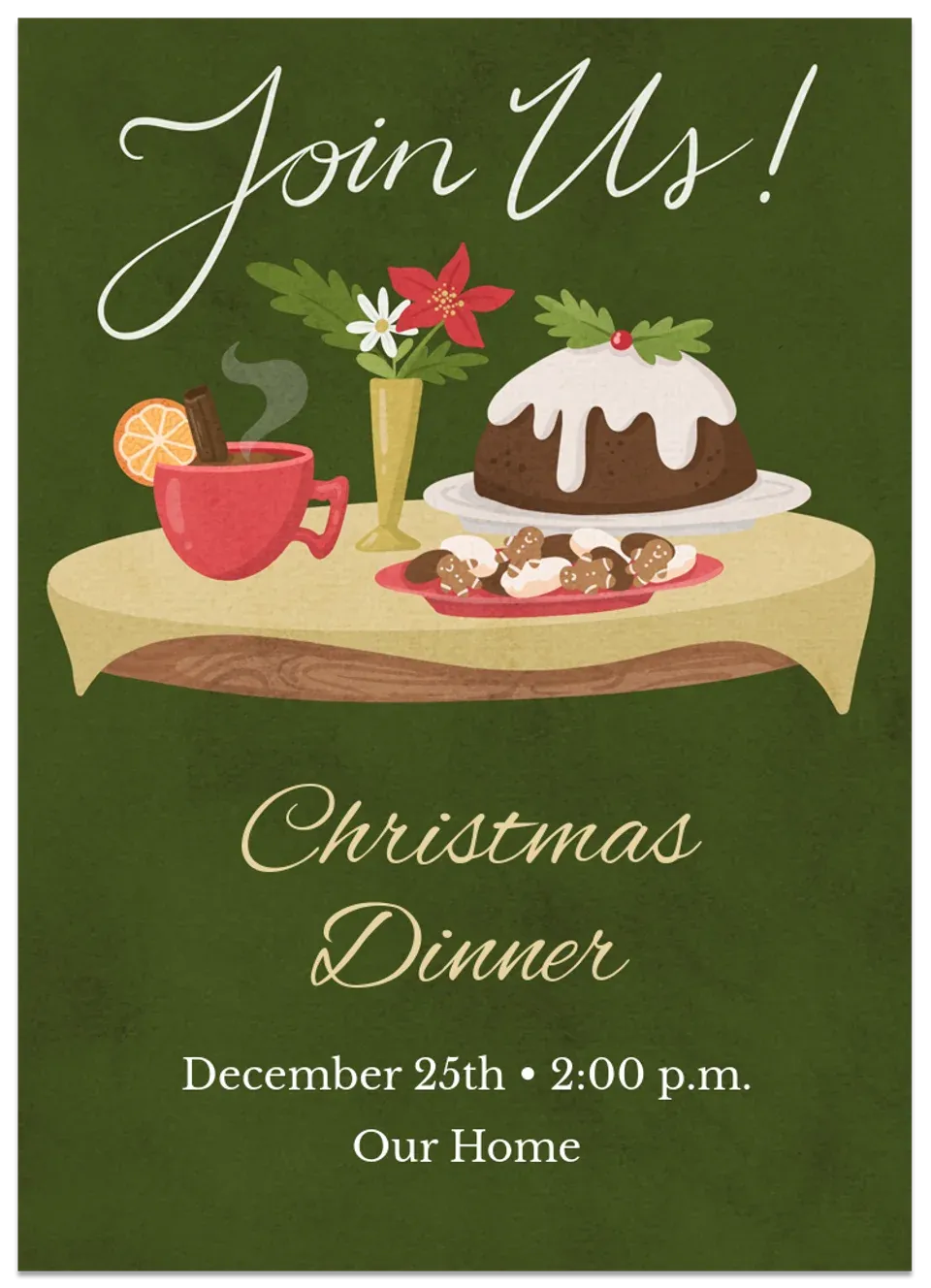 Christmas Dinner Spread card