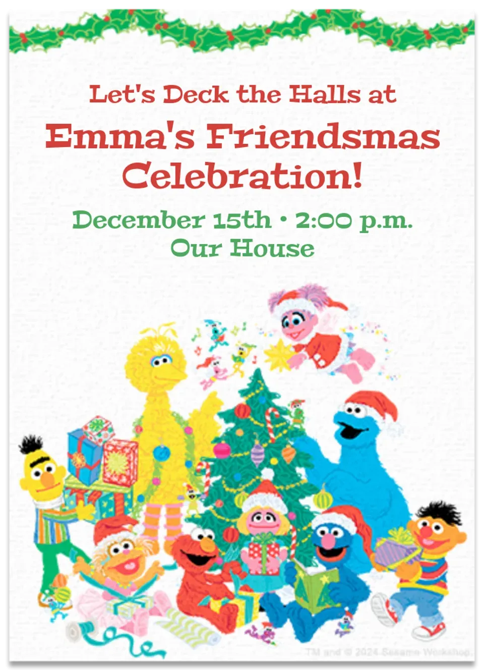 Sesame | Friendsmas card