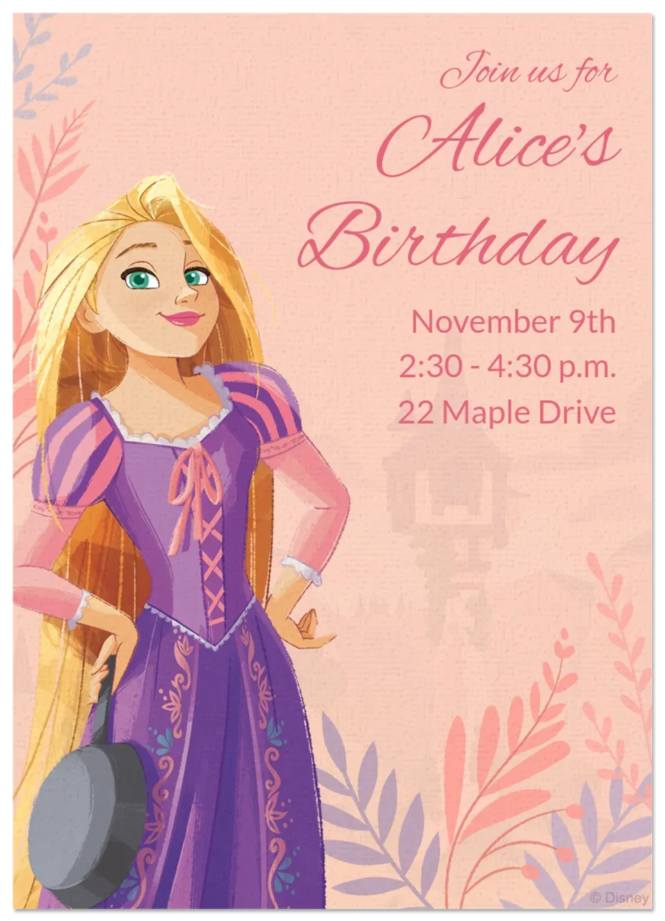 Rapunzel card