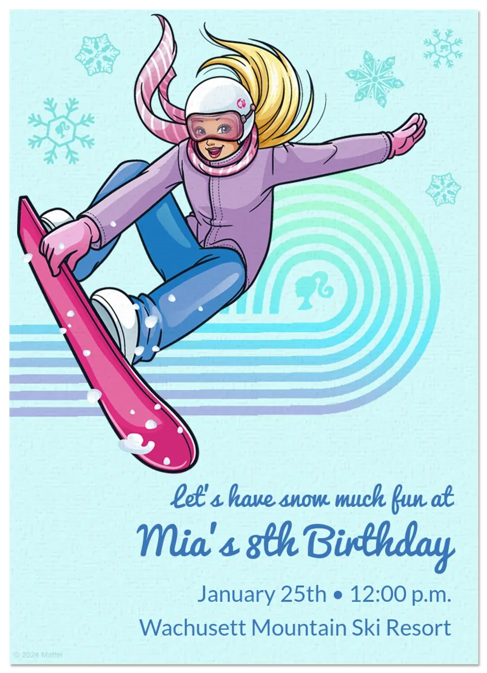 Barbie | Winter Sports card