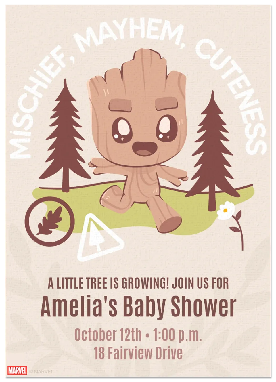 Groot | Baby Shower card