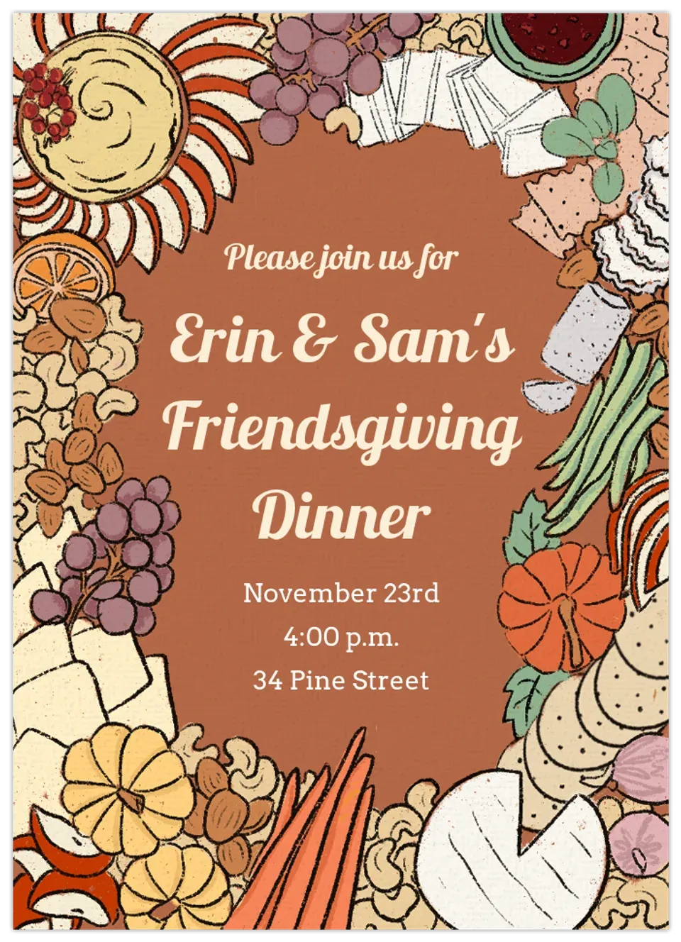 Thanksgiving Charcuterie card