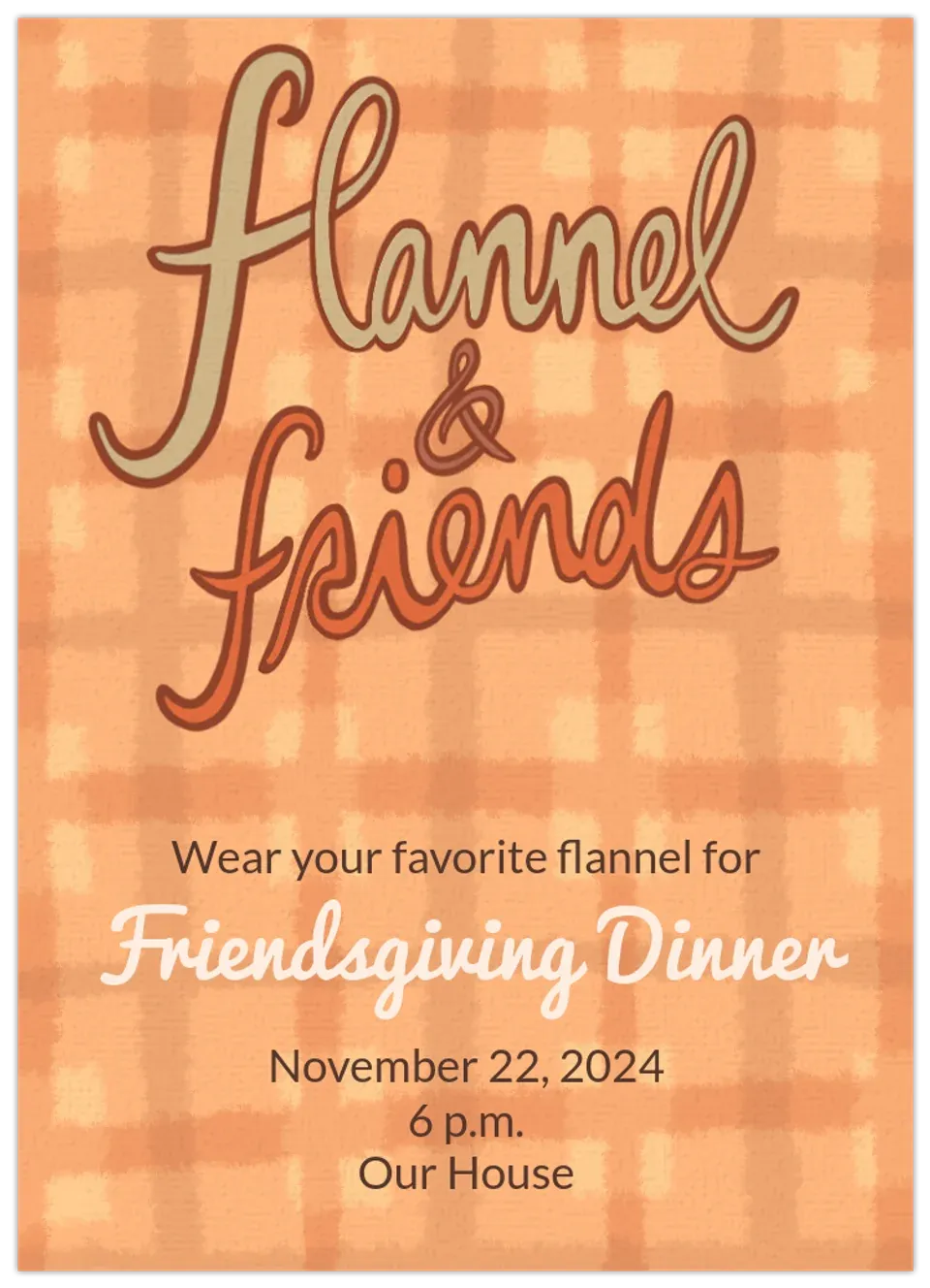 Flannel & Friends card
