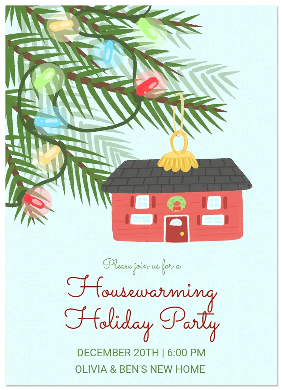 Housewarming Ornament card