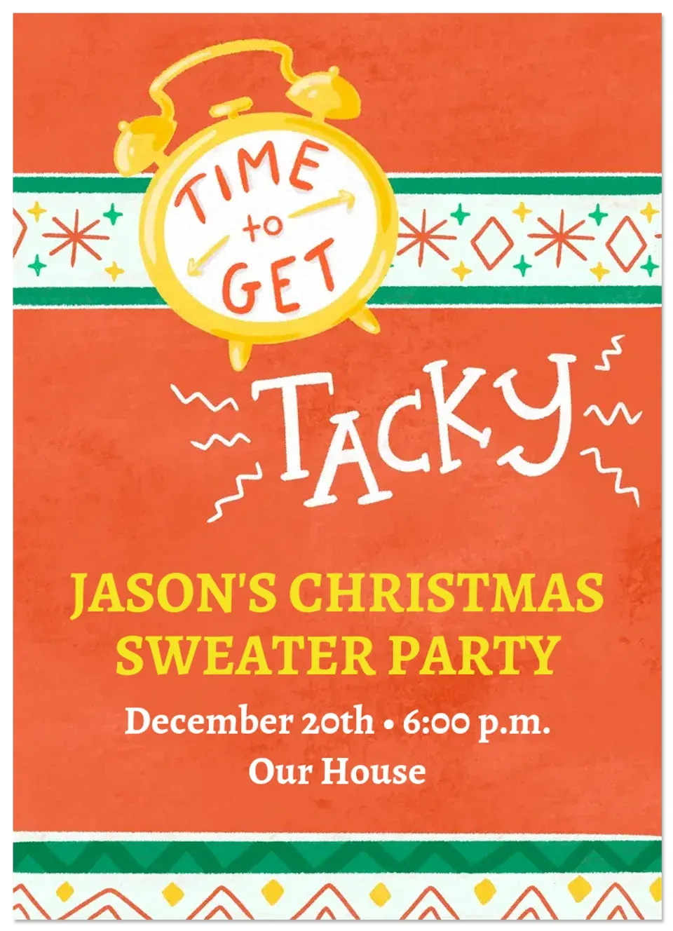 Time to Get Tacky card