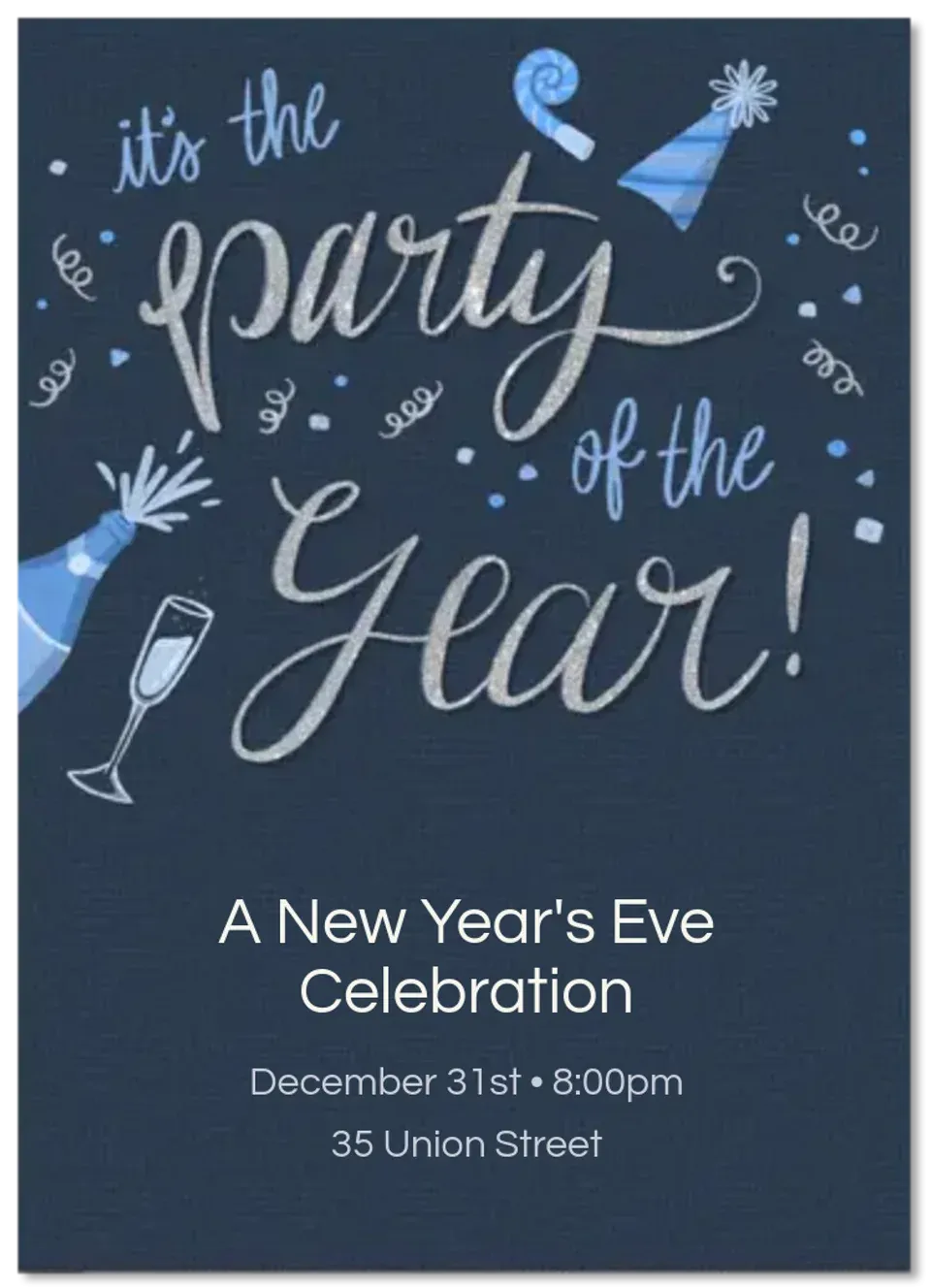 Party of the Year card