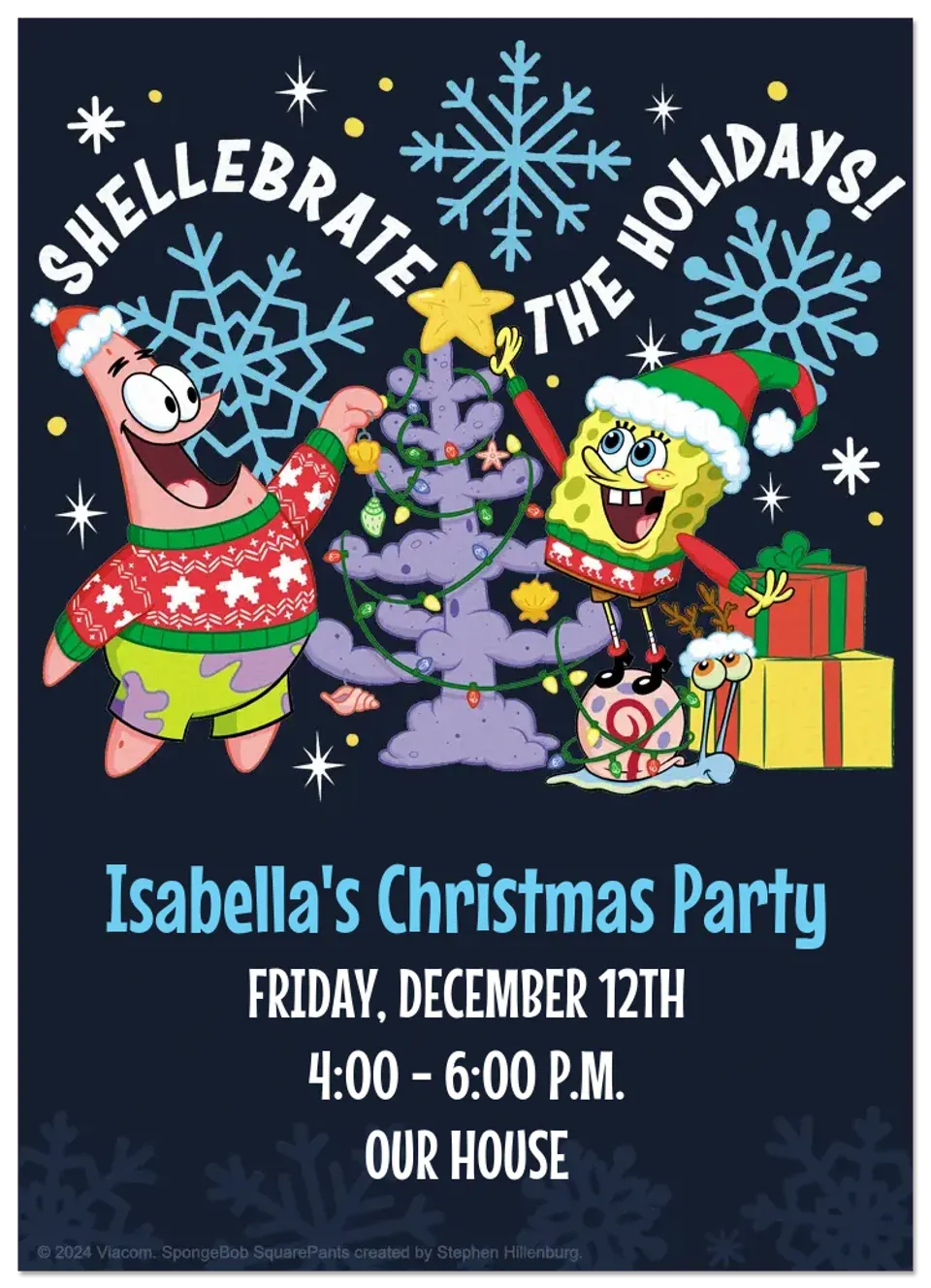 SpongeBob | Shellebrate the Holiday card