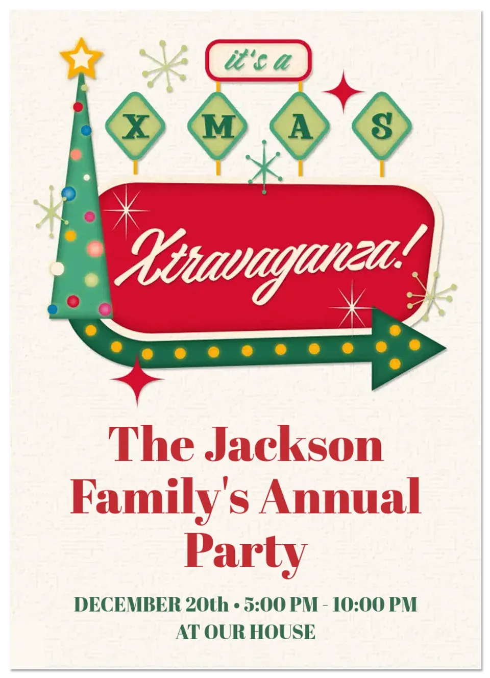 Holiday Xtravaganza card