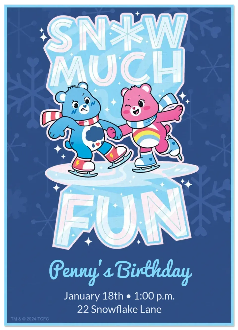Care Bears | Snow Much Fun card