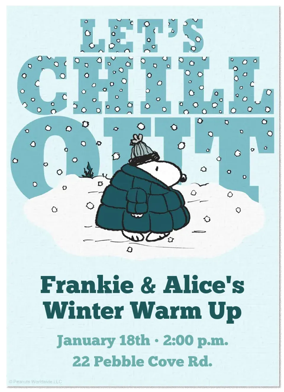 Peanuts | Winter card