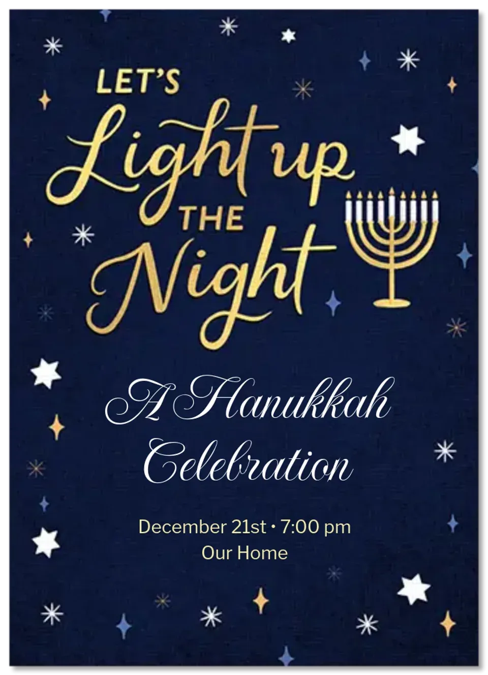 Light Up the Night card