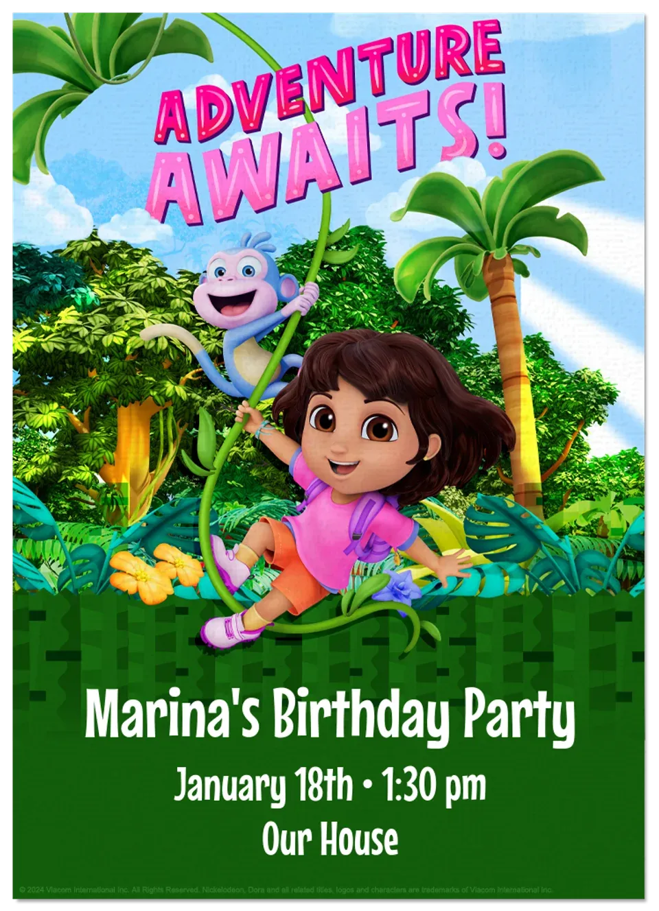 Dora | Adventure Awaits card