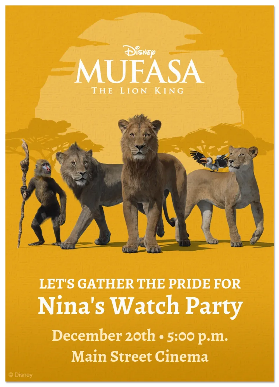 Mufasa card