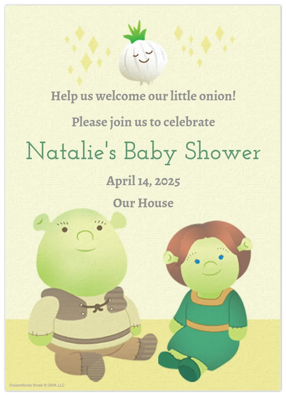 Shrek | Baby card
