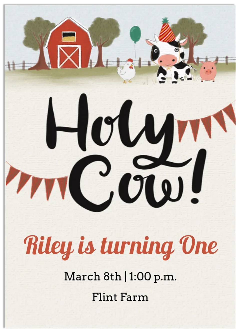 Birthday Barnyard card