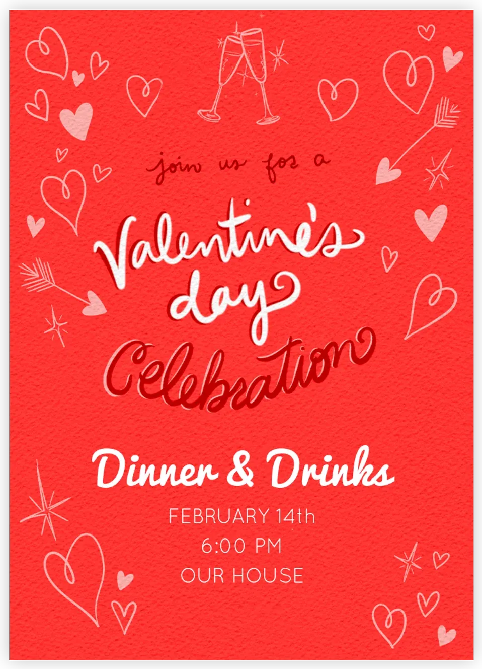 Hand Drawn Valentine's card