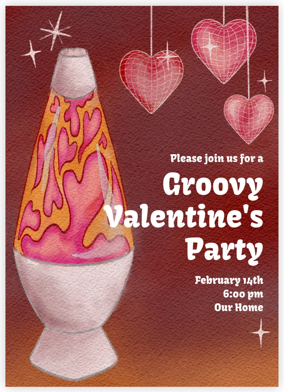 Groovy Valentine card