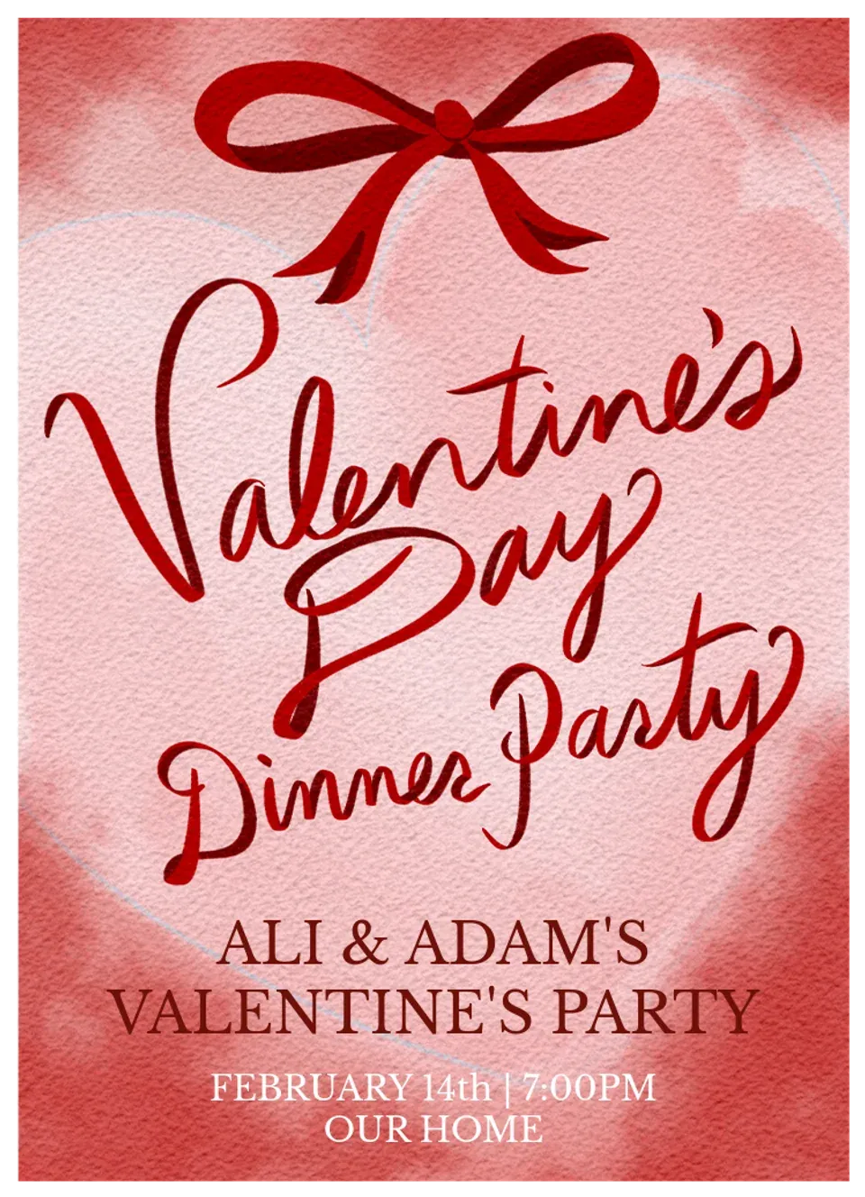 Valentine Ribbon card